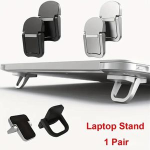 Compact Portable Laptop Stand: Invisible, Foldable, Ergonomic Desk Support for 25.4-45.72 cm Laptops, Tablets, Keyboards, and Phones - ABS Material