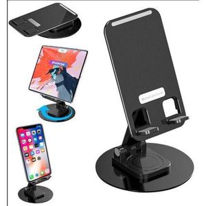 Rotatable Cell Phone Stand Adjustable Folding Cell Phone Stand for Desk, Home Office Mobile Stand, Desktop Phone Holder, Compatible with iPhone&Smart Phones Accessories