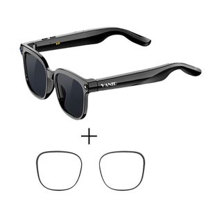 VANIR AI Smart Glasses with Camera 1080P HD Video, ChatGPT Assistant, Real-Time Translation 138 Languages, Bluetooth Open Ear Audio, Voice Recording, AI Recognition, Anti Blue Light & Polarized Lenses