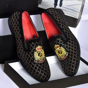 Men  Stones BARGE Designers Shoe Black/GOLD