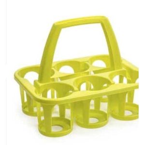 Plastific 6x Plastic Beer Garden Glass Collector Carrier