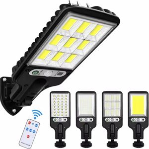 WakeView Solar Wall Light Outdoor with Motion Sensor, Remote Control, Waterproof LED Security Light for Home, Yard, Compound Wall