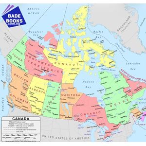 Wall Map Of Canada 