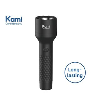 Kami Rechargeable Flashlight.One-Touch Control.3 Modes.1800mAh.Torch Light.Portable Flashlight