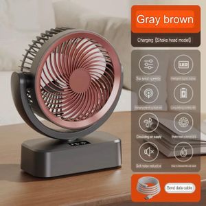 Multifunctional Air Circulation Usb Fan Portable Rechargeable Oscillating Fan for Home and Office
