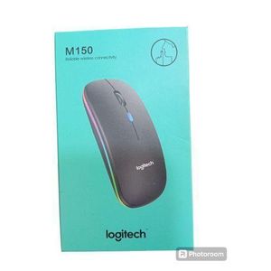 Logitech M150 Wireless and Bluetooth Rechargeable Mouse with Led Light