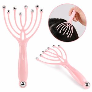 5-Claw Rolling Steel Ball Scalp Massager - Handheld Head Relaxer Tool (2-Piece Pack)
