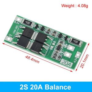 2S 20A 18650 Li-ion Battery Series BMS Charger Protection Module