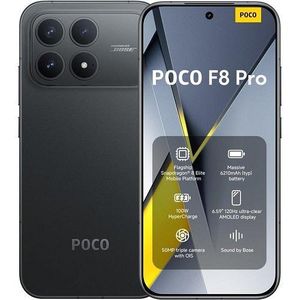 Poco F8 Pro 5G 6.59'' 12GB RAM 512GB ROM Android 16 Dual SIM - Black