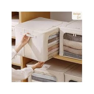 Stackable, foldable clothing storage box