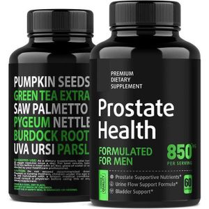 SUPPLEMENT NEEDS Prostate Health Supplement for Men 850mg 60 Capsules with Saw Palmetto Pygeum Pumpkin Seed & Nettle