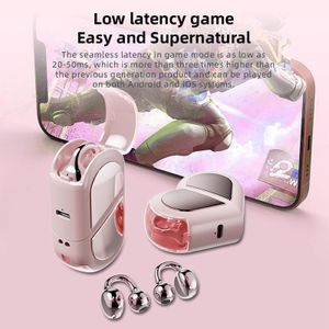 Jbl New Design K521 Open Ear Rotatable Heart-Shaped Charger Case Low Latency LED Battery Sport Clip Ear TWS Earphone for Gift EàrBuds Wireless Headphone Headset Earphone Aírpods Ideal for Music, Sports, gaming and Running