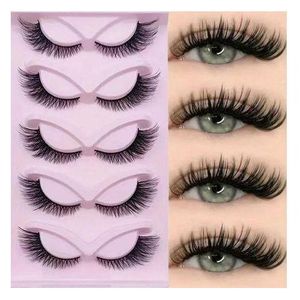 5 Pair Cat Eye Style Eyelash-1 Pcs of Any Colourr