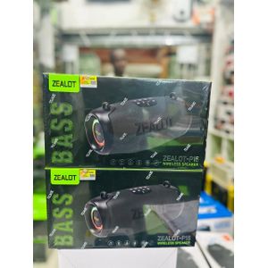 Zealot  P15 40W Wireless Bluetooth Speaker - IPX5 Waterproof, RGB Lights, 10H Playtime, TWS, FM Radio - Black