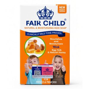 FAIR CHILD Natural Moisturising & Toning Children's Soap with Egg Yolk & Natural Honey