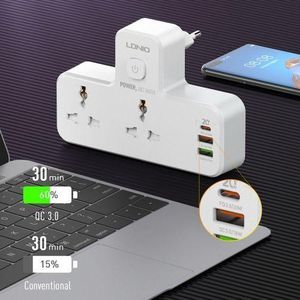 LDNIO Universal Multi Plug Qc3.0 Pd Usb Wall Socket Charger