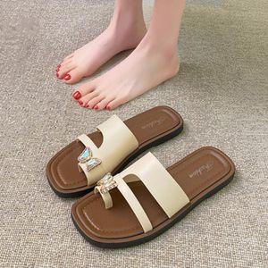 VANHUHU Ladies Durable Casual Summer Slippers Sandals Open Shoes White