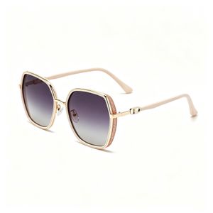 Fashion Sunglasses for Women, Shimmer White Metal Tone Decor Shades,