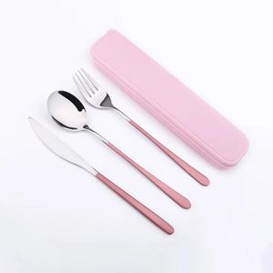 Stainless Steel Cutlery set Spoon, Forl, Knife with case for school, home , office