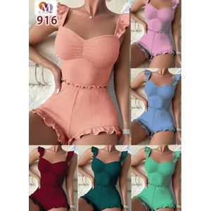 unice 1 Set beautiful Ladies New Design Night Wear Short And Top