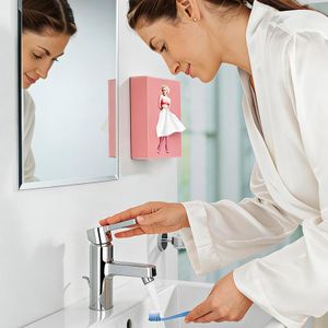 Creative Tissue Box, Punch Free Wall Mount & Desktop Dual Use Facial Tissue Dispenser For Bathroom Bedroom Car Home