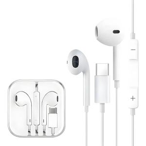 TFEHRUN TFEHRUN® Type C Wired Earbuds, HiFi 6D Surround Sound Headphones with Mic & Volume Control
