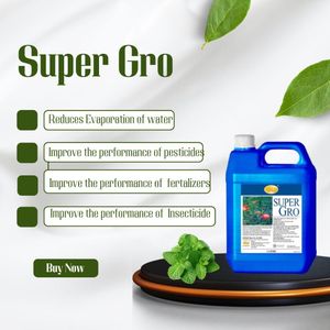 All natural Natural Super Gro Organic Fluid Nutrient plus Farm Booster - Vegetation Growth Stimulant and Spreader (Maximum Harvest Increase)