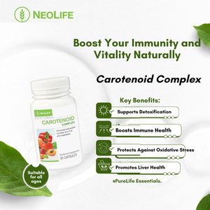 NEOLIFE Carotenoid Complex 30 Capsules (Single) – Boost Your Immunity and Vitality Naturally