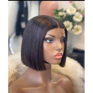 Synthetic wig Lush Bob Hair Wig With Part Closure -1b