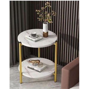 Modern Side Table - Round Marble Coffee Table For Living Room