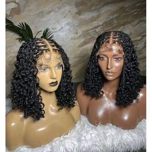 1 pc Braided Curly Lace Front Wig (Boho Style)