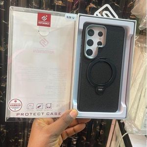 Samsung S26 Ultra Phone Case, New Magnetic Suction Plain Synthetic Leather Protective Case, Suitable for Galaxy S26 Ultra