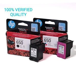 Hp 100% Genuine Original 650 Black And Trio-colour Ink cartridge (all colour's in one shipping) 