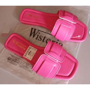 wisteria Women’s Padded Neon Pink Slides