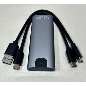 M2 M.2 SSD Case M.2 To USB 3.1, comes with type C to type C cable, and type C to USB cable
