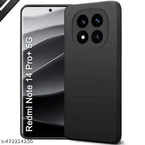 Redmi Note 14 Pro 4g Back Case Pouch Silicone - Black