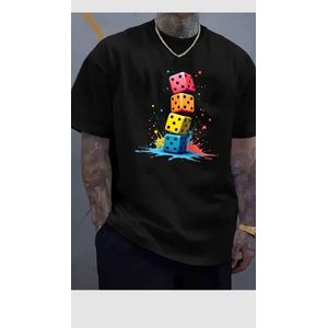 Quality unisex black tshirt two hand