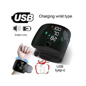 Bp USB Rechargeable Voice Digital Blood Pressure Monitor, Automatic Pulse Monitor, Blood Pressure Measuring Device With LED LCD Display