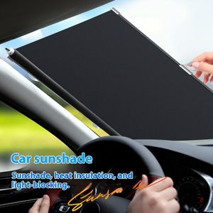 High-definition pure black heat-insulating sunshade for front windshield