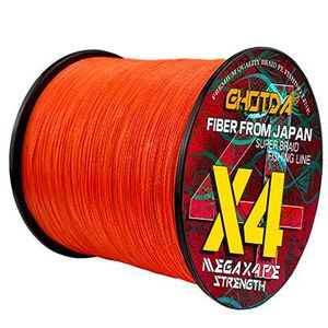 JOF 4 Strand Brand New 2nd Generation Brand 300M PE Braided Fishing Line  Multifilament Fishing Line for Carp Fishing Wire 8-80LB