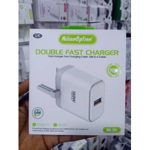 180W HYPER DOUBLE FAST CHARGER WITH TYPE C CABLE