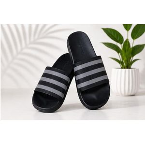 Classy Unisex Grey striped footwear 