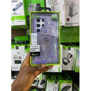 luxury phone case with a floral design and sparkling rhinestone details, specifically designed for the Samsung Galaxy S24 Ultra
