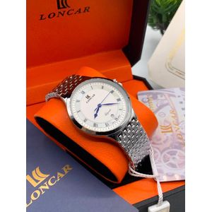 Loncar Extremely Sophisticated & Premium Silver Wristwatch For Classy Men/Women