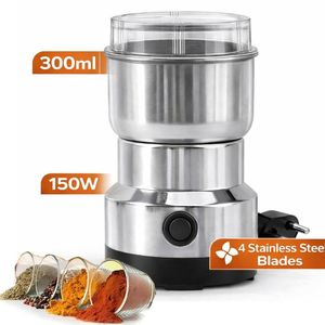 KITCHA 300ml Electric Grinder Stainless Steel Coffee & Spice Grinder – Silver