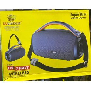 BoomBest  Super Bass Wireless Speaker Model LN 716 BT