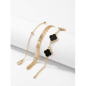 Sparkling 3-set bracelet 