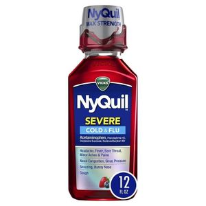 Vicks NyQuil Severe Cold Berry 12 oz