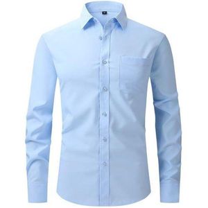 Men’s Classic Long Sleeve Office Shirt – Sky Blue