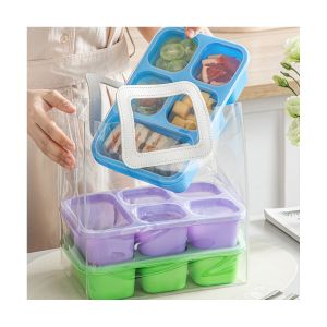 Freshware Meal Prep Containers [15 Pack] 2 Compartment with Lids, Food  Storage Containers, Bento Box, BPA Free, Stackable